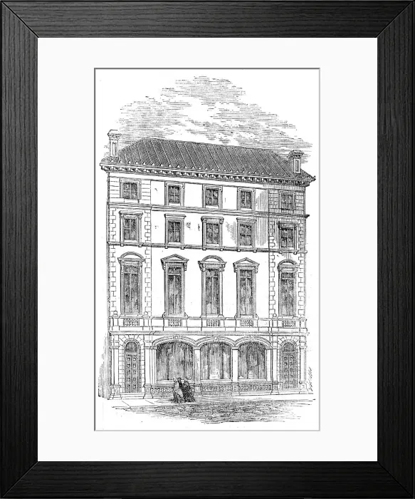 Framed Print : The London and Westminster Bank - Holborn Branch, 1854. Creator: Unknown Framed Print : The London and Westminster Bank - Holborn Branch, 1854. Creator: Unknown