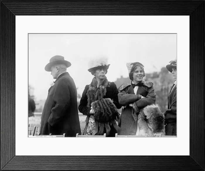 Framed Print : Genevieve Clark with Champ Clark And Mrs. Clark, 1911. Creator: Harris & Ewing. Genevieve Clark with Champ Clark And Mrs. Clark, 1911. Creator: Harris & Ewing Framed Print : Genevieve Clark with Champ Clark And Mrs. Clark, 1911. Creator: Harris & Ewing. Genevieve Clark with Champ Clark And Mrs. Clark, 1911. Creator: Harris & Ewing