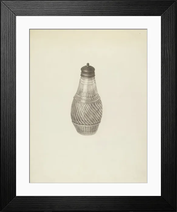 Framed Print : Salt Shaker, c. 1939. Creator: Palmyra Pimentel Framed Print : Salt Shaker, c. 1939. Creator: Palmyra Pimentel