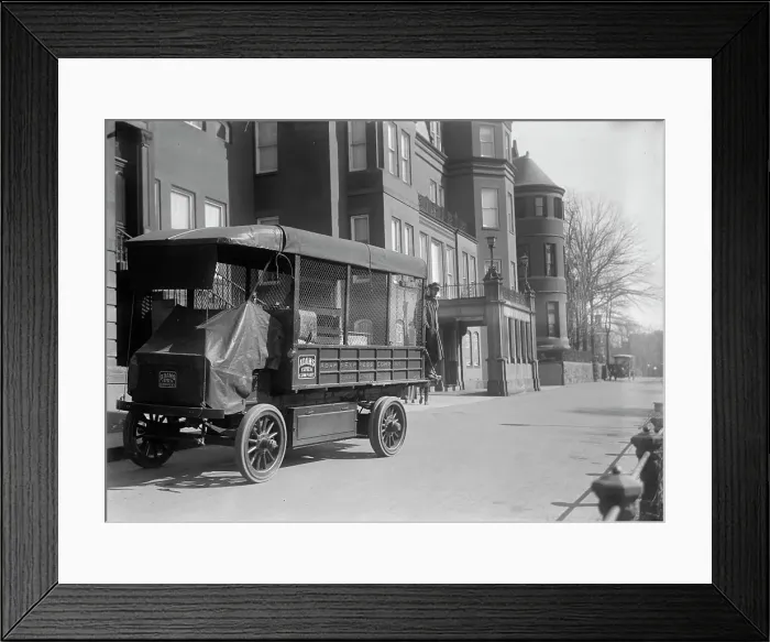 Framed Print : Belongings of Count J.H. Von Bernstorff being removed from the German Embassy, Washington DC, 1917. Creator: Harris & Ewing. Belongings of Count J.H. Von Bernstorff being removed from the German Embassy, Washington DC, 1917 Framed Print : Belongings of Count J.H. Von Bernstorff being removed from the German Embassy, Washington DC, 1917. Creator: Harris & Ewing. Belongings of Count J.H. Von Bernstorff being removed from the German Embassy, Washington DC, 1917