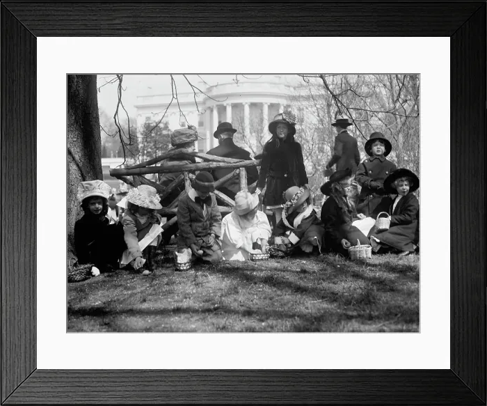 Framed Print : Easter Egg Rolling, White House, 1911. Creator: Harris & Ewing. Easter Egg Rolling, White House, 1911. Creator: Harris & Ewing Framed Print : Easter Egg Rolling, White House, 1911. Creator: Harris & Ewing. Easter Egg Rolling, White House, 1911. Creator: Harris & Ewing