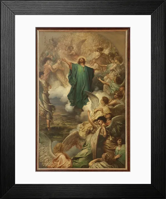 Framed Print : L'Ascension, 1879. Creator: Gustave Doré Framed Print : L'Ascension, 1879. Creator: Gustave Doré