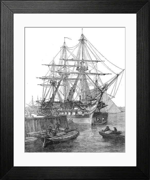 Framed Print : H.M. Screw Line-of-Battle Ship Caesar, 90, at Portsmouth, 1854. Creator: Edward Duncan. H.M. Screw Line-of-Battle Ship Caesar, 90, at Portsmouth, 1854. Creator: Edward Duncan Framed Print : H.M. Screw Line-of-Battle Ship Caesar, 90, at Portsmouth, 1854. Creator: Edward Duncan. H.M. Screw Line-of-Battle Ship Caesar, 90, at Portsmouth, 1854. Creator: Edward Duncan
