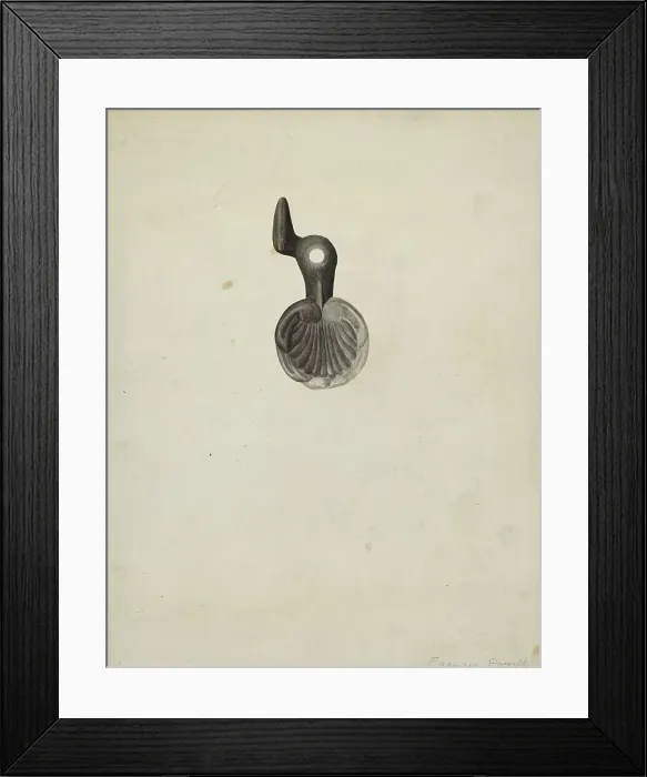 Framed Print : Shutter Dog, 1935 / 1942. Creator: F. W. Powell Framed Print : Shutter Dog, 1935 / 1942. Creator: F. W. Powell
