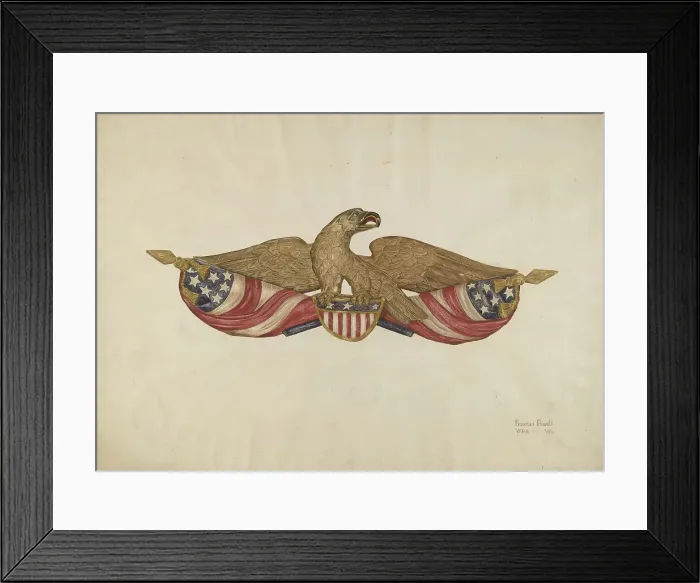 Framed Print : Sternboard Eagle, 1935 / 1942. Creator: F. W. Powell