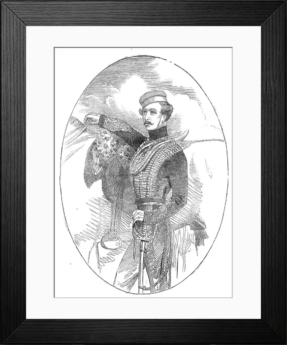 Framed Print : The late Captain Lewis Edward Nolan, 15th Hussars, 1854. Creator: Unknown Framed Print : The late Captain Lewis Edward Nolan, 15th Hussars, 1854. Creator: Unknown