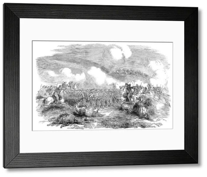 Framed Print : Charge of the Chasseurs d'Afrique, October 25, 1854. Creator: Unknown Framed Print : Charge of the Chasseurs d'Afrique, October 25, 1854. Creator: Unknown