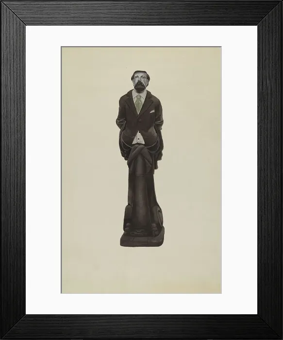 Framed Print : Figurehead: Brooks Walker, c. 1938. Creator: F. W. Powell. Figurehead: Brooks Walker, c. 1938. Creator: F. W. Powell Framed Print : Figurehead: Brooks Walker, c. 1938. Creator: F. W. Powell. Figurehead: Brooks Walker, c. 1938. Creator: F. W. Powell