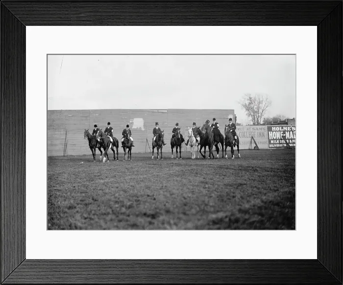 Framed Print : Fox Hunters In National Capital Horse Show, 1911. Creator: Harris & Ewing. Fox Hunters In National Capital Horse Show, 1911. Creator: Harris & Ewing Framed Print : Fox Hunters In National Capital Horse Show, 1911. Creator: Harris & Ewing. Fox Hunters In National Capital Horse Show, 1911. Creator: Harris & Ewing