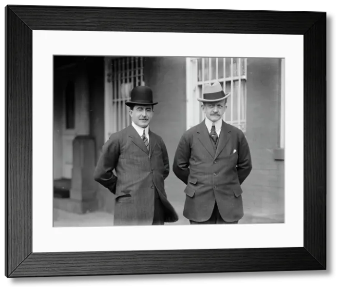 Framed Print : Count J.H. Von Bernstorff, Ambassador From Germany, with Baron Sudenhorst Von Zwiedinek, 1914. Creator: Harris & Ewing. Count J.H. Von Bernstorff, Ambassador From Germany, with Baron Sudenhorst Von Zwiedinek, 1914. Creator: Harris & Ewing Framed Print : Count J.H. Von Bernstorff, Ambassador From Germany, with Baron Sudenhorst Von Zwiedinek, 1914. Creator: Harris & Ewing. Count J.H. Von Bernstorff, Ambassador From Germany, with Baron Sudenhorst Von Zwiedinek, 1914. Creator: Harris & Ewing