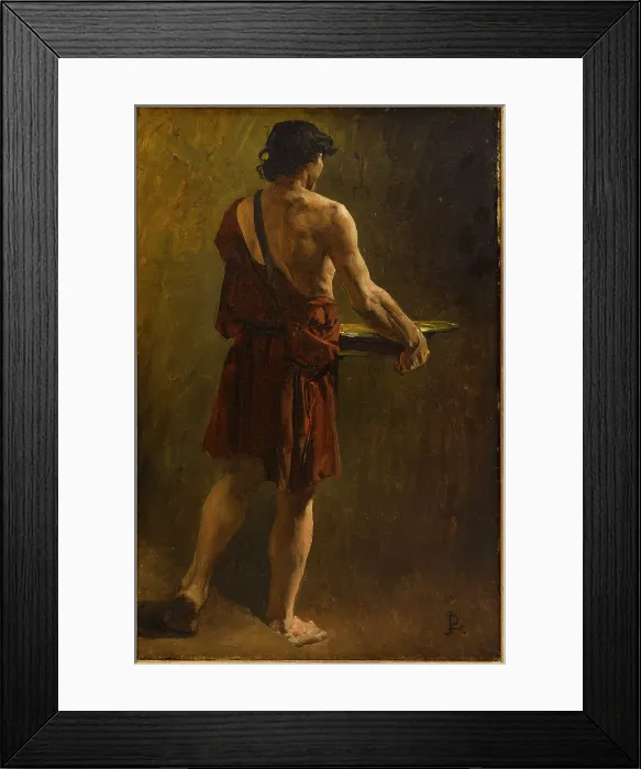 Framed Print : Récits des temps mérovingiens : un esclave, c1883. Creator: Jean-Paul Laurens Framed Print : Récits des temps mérovingiens : un esclave, c1883. Creator: Jean-Paul Laurens