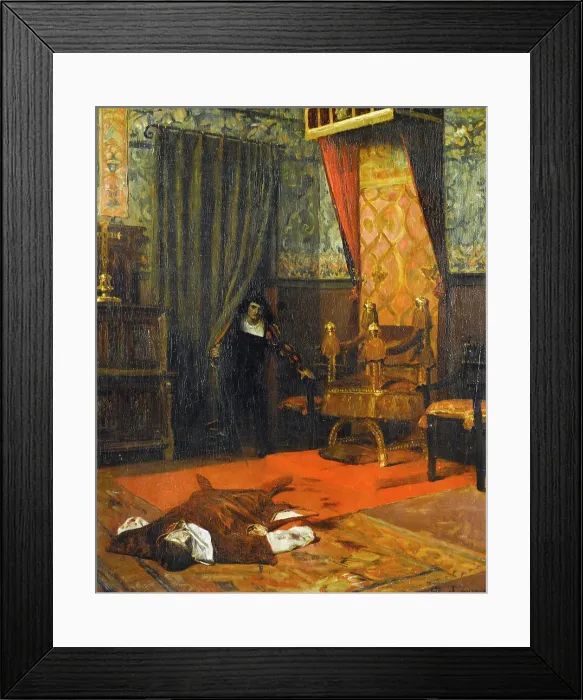 Framed Print : Une victime des Borgia, c1875. Creator: Jean-Paul Laurens Framed Print : Une victime des Borgia, c1875. Creator: Jean-Paul Laurens