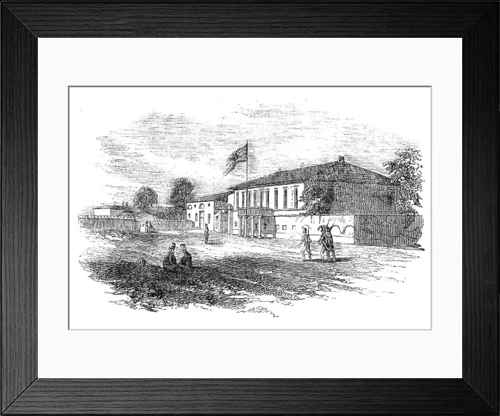 Framed Print : Eupatoria - Residence of Captain Brock, 1854. Creator: Unknown Framed Print : Eupatoria - Residence of Captain Brock, 1854. Creator: Unknown