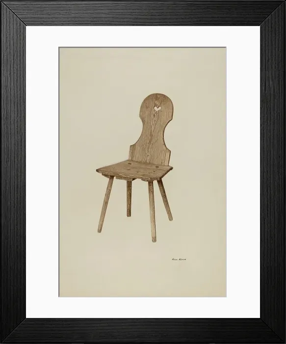 Framed Print : Gothic Chair, c. 1940. Creator: Rosa Rivero Framed Print : Gothic Chair, c. 1940. Creator: Rosa Rivero