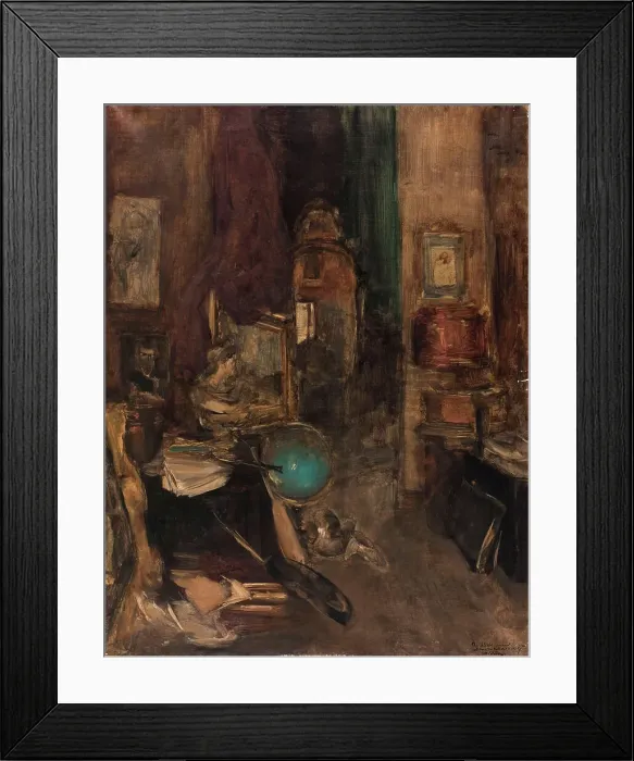 Framed Print : Coin d'atelier, boulevard de Clichy, between 1872 and 1887. Creator: Antoine Vollon Framed Print : Coin d'atelier, boulevard de Clichy, between 1872 and 1887. Creator: Antoine Vollon