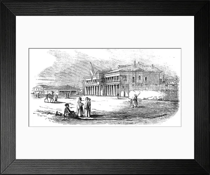 Framed Print : Eupatoria - French Head-Quarters, 1854. Creator: Unknown Framed Print : Eupatoria - French Head-Quarters, 1854. Creator: Unknown