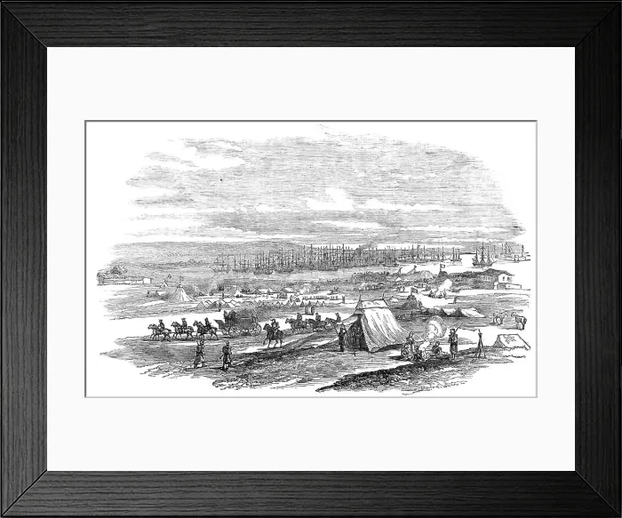 Framed Print : French Troops landing at Cape Chersonese, 1854. Creator: Unknown Framed Print : French Troops landing at Cape Chersonese, 1854. Creator: Unknown