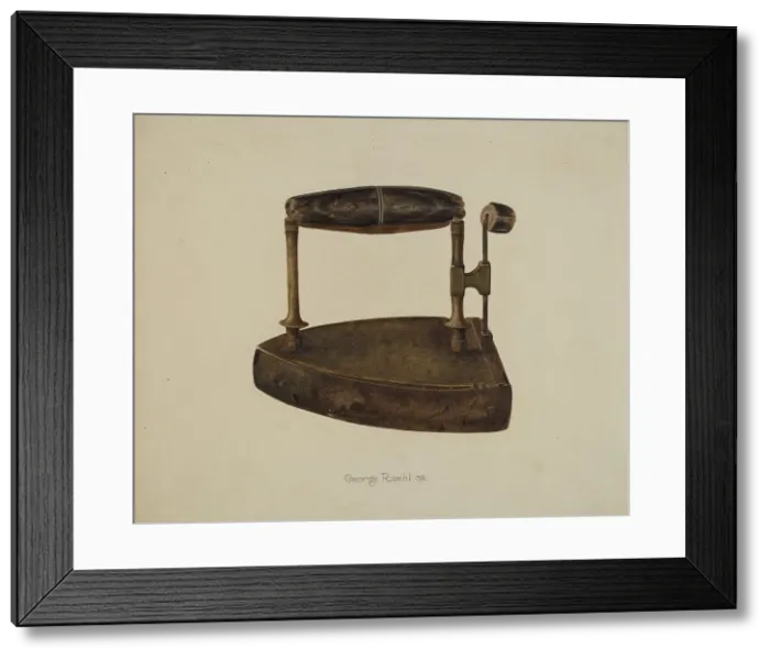 Framed Print : Flatiron, c. 1942. Creator: George Roehl Framed Print : Flatiron, c. 1942. Creator: George Roehl