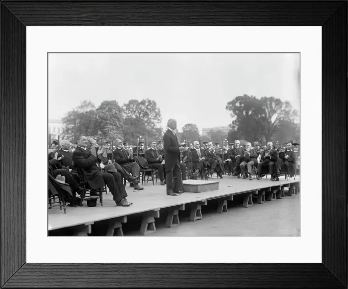 Framed Print : Bible Society Open Air Meeting, East Front of The Capitol - Vice President Marshall Speaking, 1917. Creator: Harris & Ewing. Bible Society Open Air Meeting, East Front of The Capitol - Vice President Marshall Speaking, 1917 Framed Print : Bible Society Open Air Meeting, East Front of The Capitol - Vice President Marshall Speaking, 1917. Creator: Harris & Ewing. Bible Society Open Air Meeting, East Front of The Capitol - Vice President Marshall Speaking, 1917