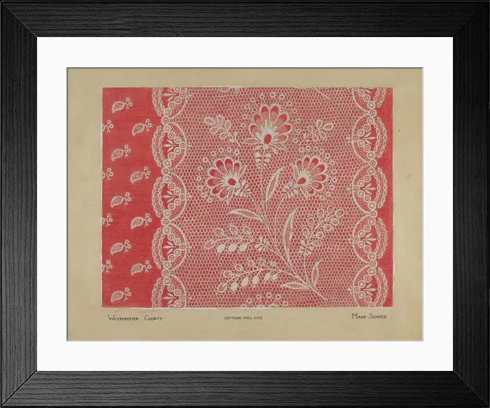 Framed Print : Linen Square, c. 1936. Creator: Maud Schmid Framed Print : Linen Square, c. 1936. Creator: Maud Schmid