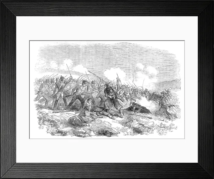 Framed Print : The Battle of Inkerman - Repulse of the Russians, 1854. Creator: Unknown Framed Print : The Battle of Inkerman - Repulse of the Russians, 1854. Creator: Unknown