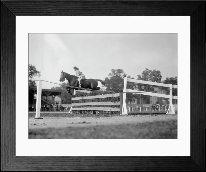Framed Print : Horse Shows - Unidentified Entrants, Jumping, 1910. Creator: Harris & Ewing. Horse Shows - Unidentified Entrants, Jumping, 1910. Creator: Harris & Ewing Framed Print : Horse Shows - Unidentified Entrants, Jumping, 1910. Creator: Harris & Ewing. Horse Shows - Unidentified Entrants, Jumping, 1910. Creator: Harris & Ewing