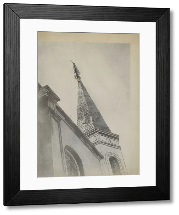 Framed Print : Wrought Iron Ornament, c. 1936. Creator: Arelia Arbo Framed Print : Wrought Iron Ornament, c. 1936. Creator: Arelia Arbo