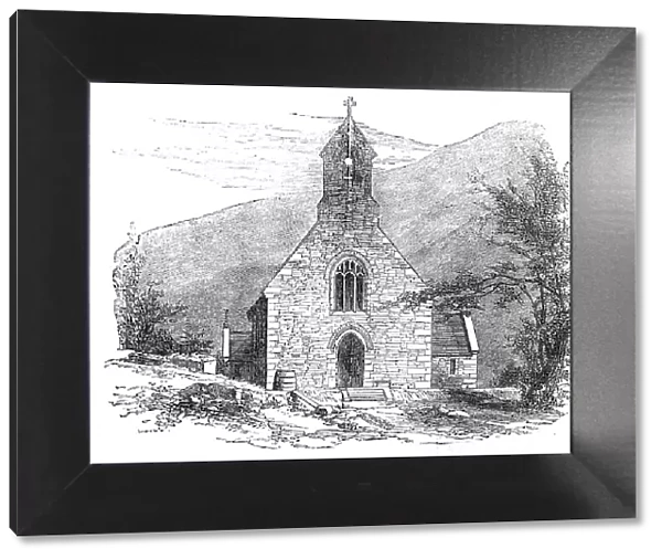 New Church, built by Sir Benjamin Hall, at Abercarn, South Wales, 1854. Creator: Unknown
