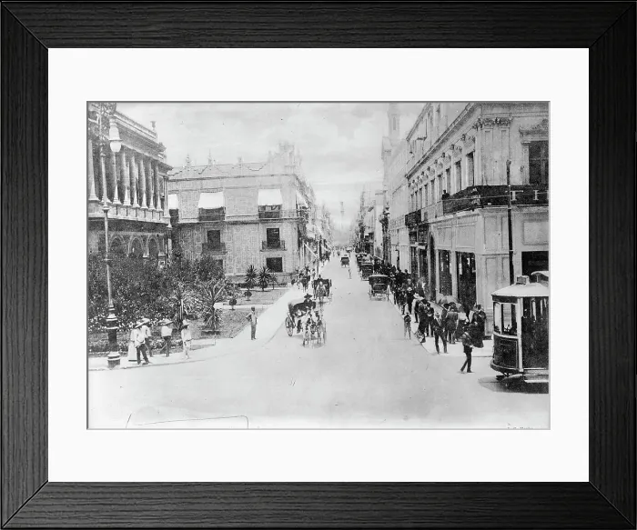Framed Print : Mexico - Street Scene In Mexico City, 1911. Creator: Harris & Ewing. Mexico - Street Scene In Mexico City, 1911. Creator: Harris & Ewing Framed Print : Mexico - Street Scene In Mexico City, 1911. Creator: Harris & Ewing. Mexico - Street Scene In Mexico City, 1911. Creator: Harris & Ewing
