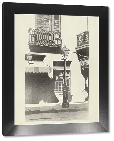 Balcony Railing, 1935 / 1942. Creator: Arelia Arbo
