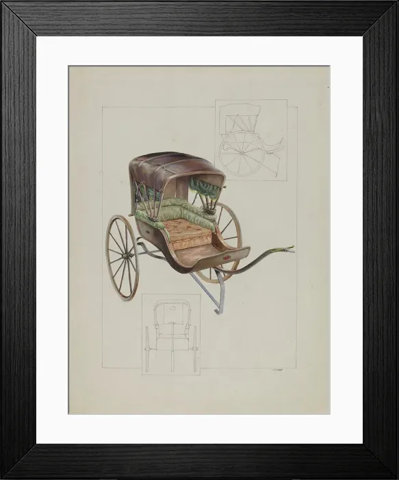 Framed Print : Baby Buggy, c. 1937. Creator: Floyd R. Sharp Framed Print : Baby Buggy, c. 1937. Creator: Floyd R. Sharp