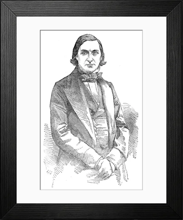 Framed Print : The late Professor Edward Forbes, from a daguerreotype by Claudet, 1854. Creator: Unknown Framed Print : The late Professor Edward Forbes, from a daguerreotype by Claudet, 1854. Creator: Unknown