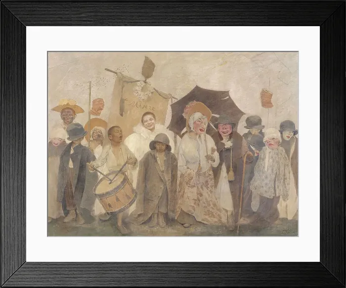 Framed Print : La Vachalcade, between 1896 and 1900. Creator: Fernand Pelez Framed Print : La Vachalcade, between 1896 and 1900. Creator: Fernand Pelez
