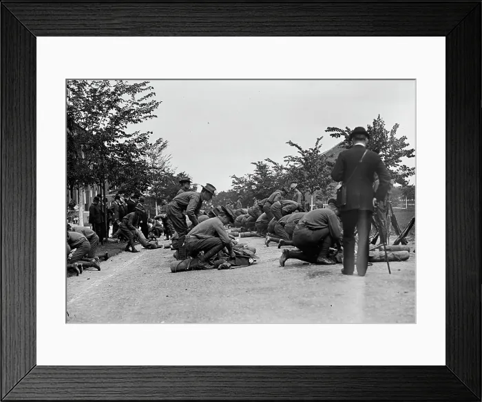Framed Print : U.S. Army Inspection, 1910. Creator: Harris & Ewing. U.S. Army Inspection, 1910. Creator: Harris & Ewing Framed Print : U.S. Army Inspection, 1910. Creator: Harris & Ewing. U.S. Army Inspection, 1910. Creator: Harris & Ewing