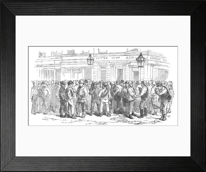 Framed Print : Messrs. Peto, Brassey, and Betts Office, Waterloo-Road, 1854. Creator: Unknown Framed Print : Messrs. Peto, Brassey, and Betts Office, Waterloo-Road, 1854. Creator: Unknown