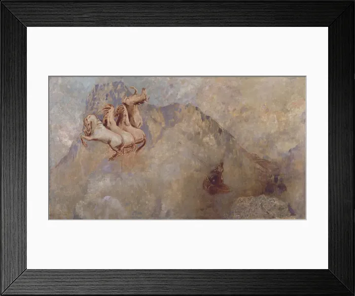 Framed Print : Le char du Soleil, c1910. Creator: Odilon Redon