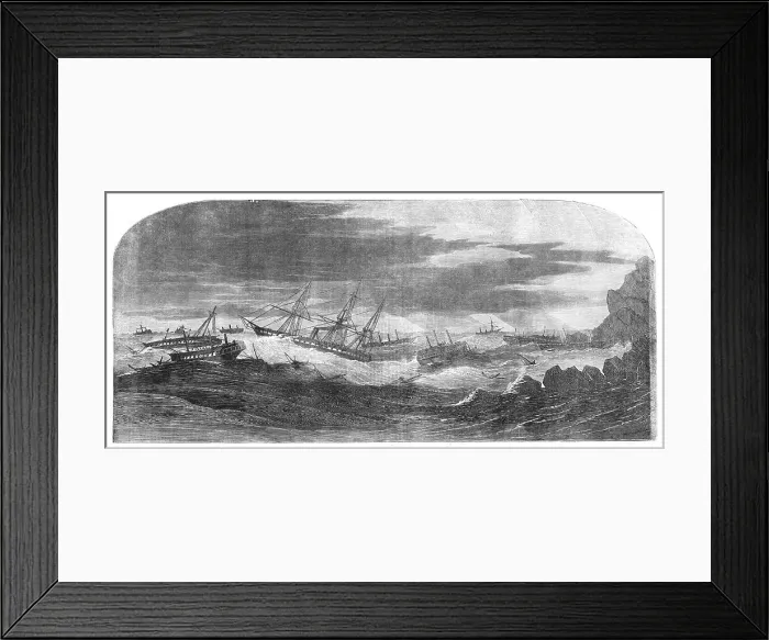 Framed Print : Wrecks at Balaclava, 1854. Creator: Unknown Framed Print : Wrecks at Balaclava, 1854. Creator: Unknown