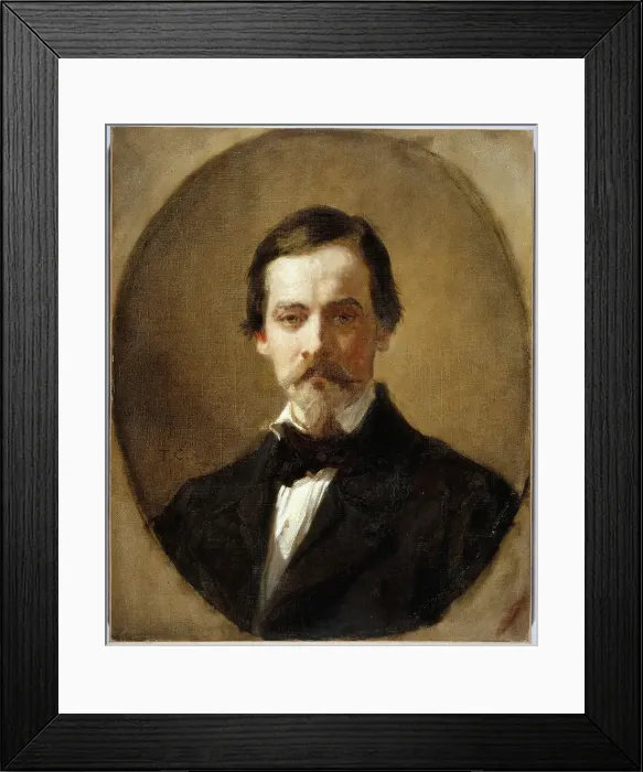 Framed Print : Emile César Victor Perrin, c1840. Creator: Thomas Couture Framed Print : Emile César Victor Perrin, c1840. Creator: Thomas Couture