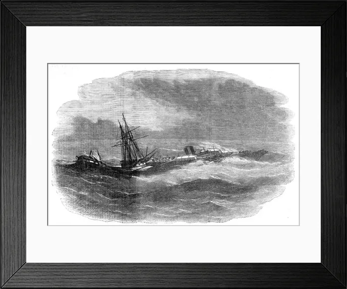 Framed Print : Wrecks off the Katscha, 1854. Creator: Smyth Framed Print : Wrecks off the Katscha, 1854. Creator: Smyth
