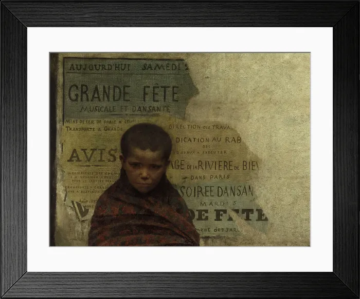 Framed Print : Sans asile, 1883. Creator: Fernand Pelez Framed Print : Sans asile, 1883. Creator: Fernand Pelez