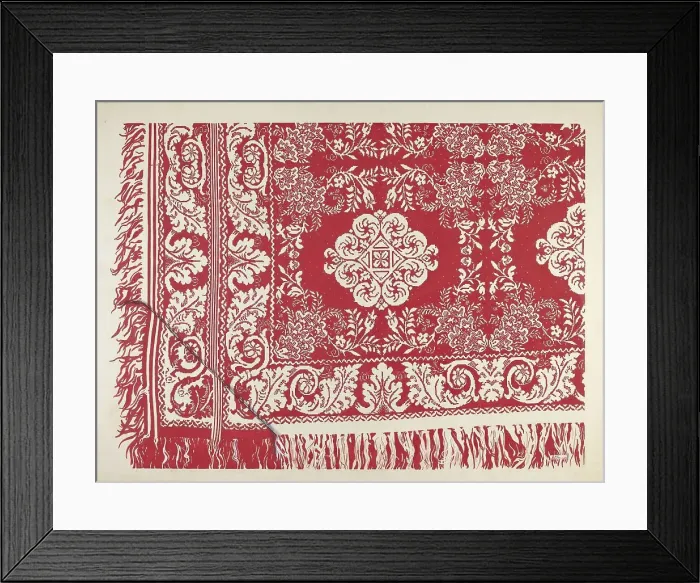 Framed Print : Coverlet, 1937. Creator: Ralph Atkinson Framed Print : Coverlet, 1937. Creator: Ralph Atkinson