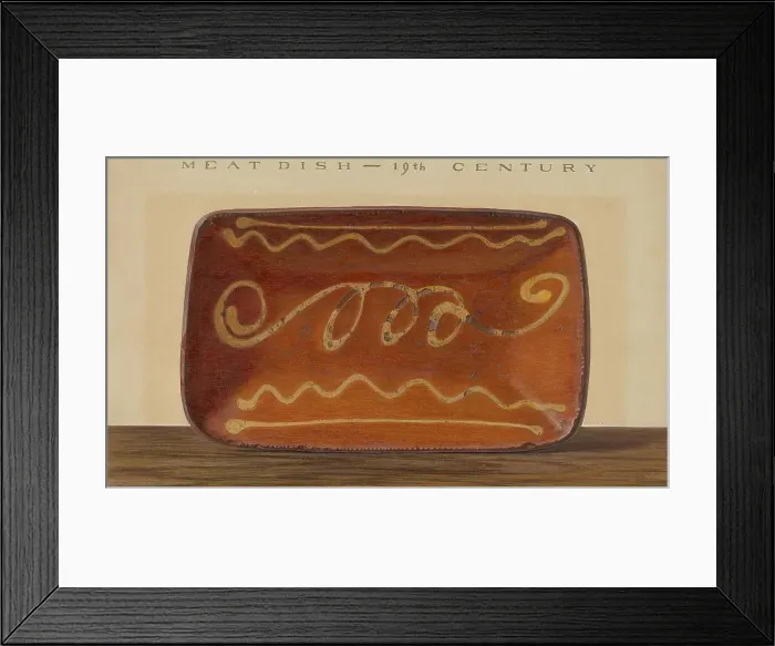 Framed Print : Meat Dish, c. 1939. Creator: Philip Smith Framed Print : Meat Dish, c. 1939. Creator: Philip Smith