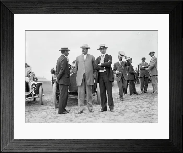 Framed Print : Wright Flights, Fort Myer, Va, July 1909 - Spectators: Robert Bacon; Sec. of War Dickinson... Creator: Harris & Ewing. Wright Flights, Fort Myer, Va, July 1909 - Spectators: Robert Bacon; Sec. of War Dickinson... Creator: Harris & Ewing Framed Print : Wright Flights, Fort Myer, Va, July 1909 - Spectators: Robert Bacon; Sec. of War Dickinson... Creator: Harris & Ewing. Wright Flights, Fort Myer, Va, July 1909 - Spectators: Robert Bacon; Sec. of War Dickinson... Creator: Harris & Ewing