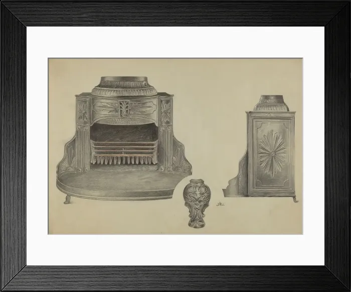 Framed Print : Toy Stove, c. 1938. Creator: Ralph Atkinson Framed Print : Toy Stove, c. 1938. Creator: Ralph Atkinson