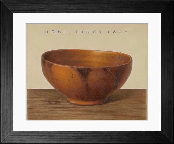 Framed Print : Bowl, 1938. Creator: Philip Smith Framed Print : Bowl, 1938. Creator: Philip Smith