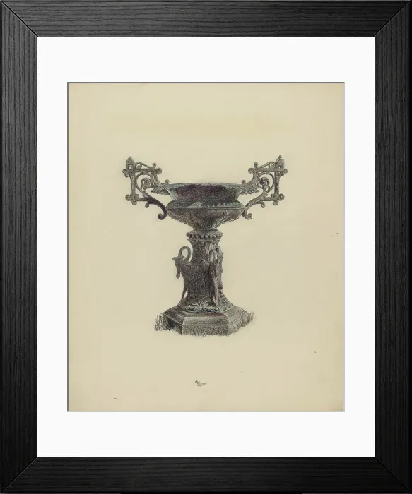 Framed Print : Urn, 1938. Creator: Ralph Atkinson Framed Print : Urn, 1938. Creator: Ralph Atkinson