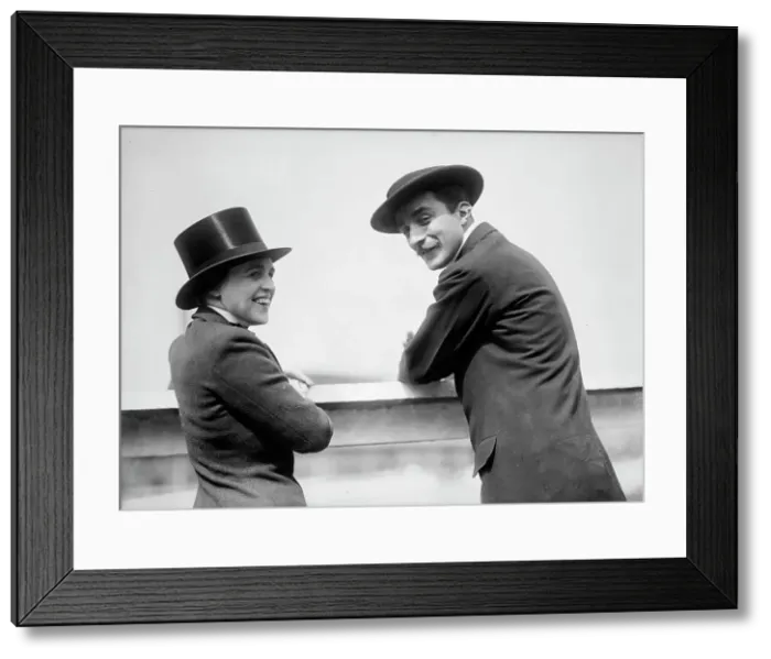 Framed Print : Bonaparte, Jerome - At Horse Show with Miss Ellen Rasmussen, 1912. Creator: Harris & Ewing. Bonaparte, Jerome - At Horse Show with Miss Ellen Rasmussen, 1912. Creator: Harris & Ewing Framed Print : Bonaparte, Jerome - At Horse Show with Miss Ellen Rasmussen, 1912. Creator: Harris & Ewing. Bonaparte, Jerome - At Horse Show with Miss Ellen Rasmussen, 1912. Creator: Harris & Ewing