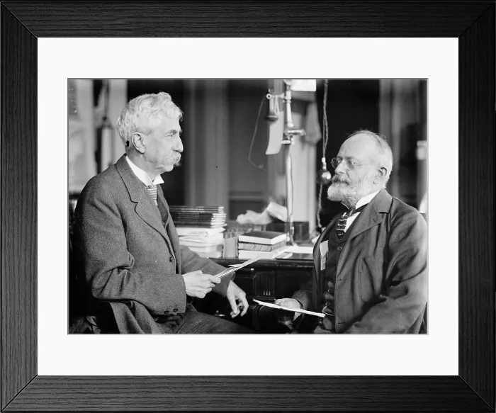 Framed Print : Brigadier General William Herbert Bixby with Col. William T. Rossell, 1914. Creator: Harris & Ewing. Brigadier General William Herbert Bixby with Col. William T. Rossell, 1914. Creator: Harris & Ewing Framed Print : Brigadier General William Herbert Bixby with Col. William T. Rossell, 1914. Creator: Harris & Ewing. Brigadier General William Herbert Bixby with Col. William T. Rossell, 1914. Creator: Harris & Ewing