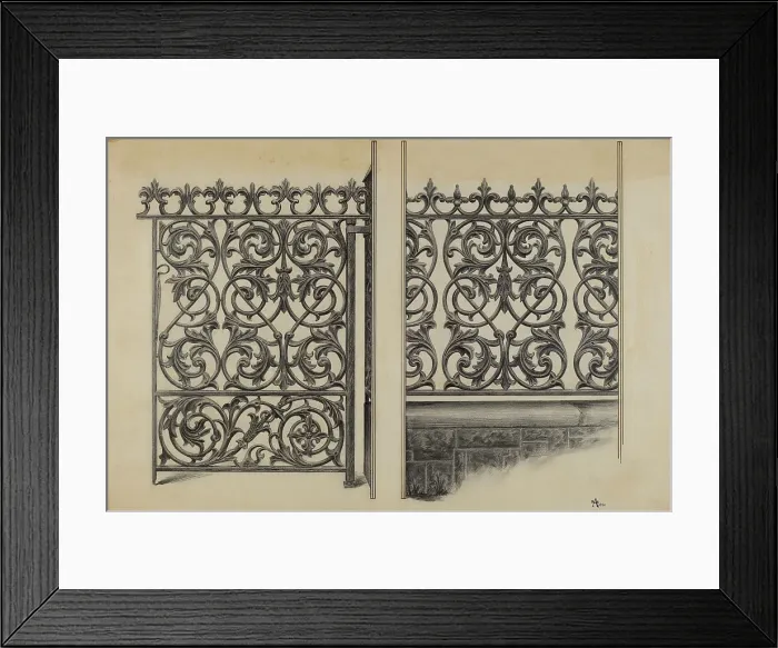Framed Print : Iron Gate, 1938. Creator: Ralph Atkinson Framed Print : Iron Gate, 1938. Creator: Ralph Atkinson