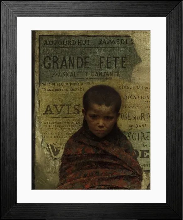 Framed Print : Sans asile, 1883. Creator: Fernand Pelez Framed Print : Sans asile, 1883. Creator: Fernand Pelez